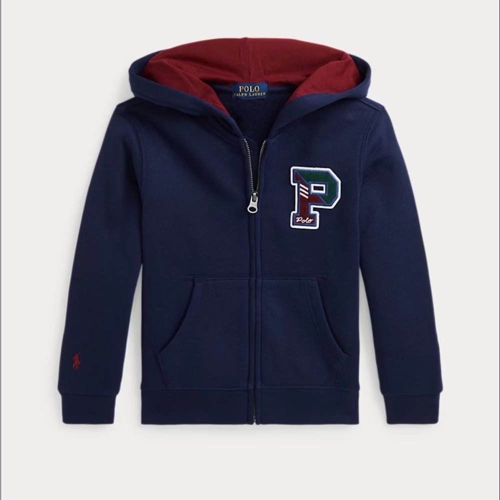 Polo Ralph Lauren full zip Navy Blue Hoodie 3T